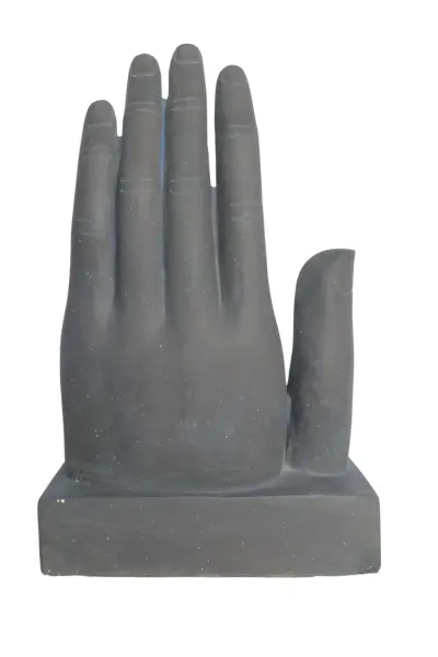 Product image 6 of the product “Praying Hand, 73 cm Height, Cast Stone, Bronze Colour ”